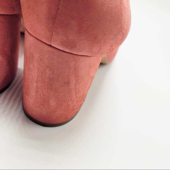 Pour La Victoire Suede Pointed Toe Stacked Heels - Picture 8 of 13